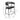 Lexa Real Genuine Leather Bar Stool Black