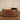 Round Leather Storage Coffee Table Tan
