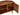 Henlly Dark Mango Wood Corner Tv Unit
