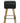 Kensington Black Leather Bar Stool 74 cm