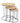 Round Nest Of Three Tables Black Metal Base