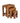 Mango Wood Nest Of Three Tables Dark Oak Wax