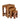 Mango Wood Nest Of Three Tables Dark Oak Wax