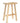 Solid Wood Bar Stool 72Cm Light Oak Wax