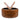 Round Leather Storage Coffee Table Tan