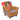 Dickinson Patchwork Leather Arm Chair Tan