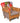 Dickinson Patchwork Leather Arm Chair Tan