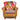 Dickinson Patchwork Leather Arm Chair Tan