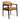 Ames Leather Dining Chair With Arms Brown