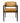 Ames Leather Dining Chair With Arms Brown