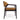 Ames Leather Dining Chair With Arms Brown
