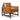 Hockney Leather Accent Chair Tan