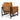 Hockney Leather Accent Chair Tan