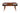 Lottie Dark Wood Coffee Table H 46 X W 85 X D 46 Cm