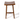 Solid Wood Bar Stool 70Cm Dark