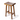 Solid Wood Bar Stool 70Cm Dark