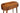 Oval Console Table Dark Wood