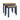 Nest Of Two Tables With Blue Painted Legs