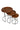 Round Nest Of Three Tables Dark Wood