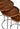 Round Nest Of Three Tables Dark Wood