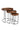 Round Nest Of Three Tables Dark Wood