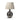 Silver Textured Table Lamp 64Cm High X 40Cm X 40Cm